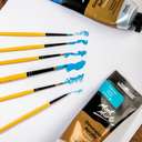 Mont Marte Gallery Acrylic Brush Set, Detailer & Liner Brushes for Fine Acrylic Painting & Precision Work - Pack of 6 2