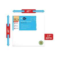 Mont Marte Stretched Cotton Canvas Board, 60x60cm, 280GSM, Triple-Primed Cotton Surface for Acrylic, Oil & Mixed Media Painting