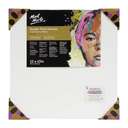 لوح قماش قطني مشدود من مونت مارت قياس (30.5x30.5cm) غراماج (380GSM) جرامًا للمتر المربع، ذو حواف عميقة ثلاثية الأبعاد، مُجهز بثلاث طبقات أساس للفنانين المحترفين 0