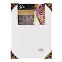 لوح قماش قطني مشدود من مونت مارت قياس (30.5x40.6cm) غراماج (380GSM) جرامًا للمتر المربع، ذو حواف عميقة ثلاثية الأبعاد، مُجهز بثلاث طبقات أساس للفنانين المحترفين 0