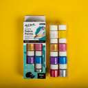 Mont Marte Fabric Paint Metallic, 8x20ml, Shimmer Finish – Pack of 8 1