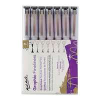 Mont Marte Graphic Fine Liner Set, 7pcs, Precision Drawing – Pack of 7