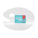 Mont Marte Plain White Palette, 9x12 in, Smooth Plastic Surface, Lightweight & Easy‑Clean 0