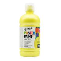 Mont Marte Poster Paint, Metallic Yellow, 500ml, Shimmer Finish, Smooth Flow & High Pigment Strength for Decorative Art