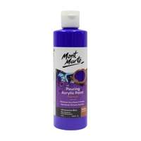 Mont Marte Pouring Acrylic Paint, Ultramarine Blue, 240ml, High Pigment Load, Pre-Mixed for Fluid & Abstract Painting