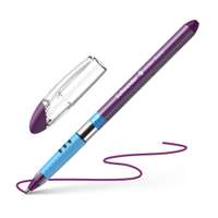 Schneider Slider Basic Ballpoint Pen, Extra-Broad 1.4 mm, Viscoglide, Rubberized Grip, Bold Lines, Cap, Smooth Flow, Strong Hold, Ideal for School & Office Use – Violet