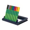 Schneider Link-It Fibre Pens, 1.0 mm, Bio-Plastic, Connectable Caps, Stand Case, Smooth Flow, Rich Shades, Comfortable Hold, Ideal for Craft & Drawing, Assorted – Pack of 8 Color 1