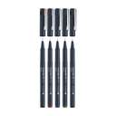 Schneider Pictus Fineliners, Precise & Bold Lines, Smooth Flow, Comfortable Grip, Ideal for Technical Drawing & Writing, Assorted Line Widths – Pack of 5 Pens 0
