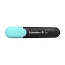 Schneider Job Pastel Highlighter, Chisel Tip, Water-Based Ink, Quick-Dry, Smear-Resistant, Gentle Tone, Comfortable Grip, Smooth Flow, Ideal for School & Office Use - Turquoise 1