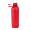 Aggert Soft Touch Stainless Steel Water Bottle, 500ml, Double-Wall Vacuum, Leak-Resistant Lid, Hot & Cold, Ideal for School & Office Use – Red 0