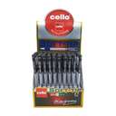 Cello Soft Tip Ball Pen, 0.7mm Tip, Smooth Ink, Elasto Grip, Comfortable Hold, Consistent Writing, Ideal for School & Office Use, Black - Display Pack of 50 0