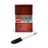 Cello Tri-Mate Ball Pen, 0.7mm Tip, Low-Viscosity Ink, Triangular Grip, Smooth Pressure-Free Writing, Consistent Flow, Ideal for School & Office Use, Black - Box of 50