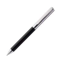 Chase Plus Danza Ballpoint Pen with Metal Clip, Glossy Finish, Mdium, Brilliant Metallic Body, Smooth Writing, Comfortable Grip, Ideal for School & Office Use, Blue Ink – Glossy Black