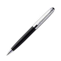 Chase Plus Libro Ballpoint Pen, Stylish Metal Body, Glossy Finish, Durable Clip, Smooth Writing, Comfortable Grip, Ideal for School & Office Use – Black & Chrome