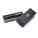 Chase Plus Libro Ballpoint Pen, Stylish Metal Body, Glossy Finish, Durable Clip, Smooth Writing, Comfortable Grip, Ideal for School & Office Use – Blue & Chrome 1