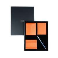 Chase Plus Business Gift Set, Mens Wallet, Credit Card Holder, Business Card Holder & Ballpoint Pen, Executive Gift Box - Matte Blue