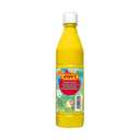 طلاء ملصقات سائل من جوفي سعة (500ml) تغطية عالية، ذو أساس مائي، جاهز للاستخدام، سريع الجفاف، مثالي للأعمال اليدوية والرسم لون أصفر 0