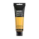 أنبوب ألوان أكريليك ليكويتكس (Basics) سعة (118ml) بنمط (Golden Warmth) محايد للظلال ودراسات القيمة، مناسب للفنانين المحترفين لون (Cad Yellow Deep Hue) 0