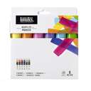 Liquitex Professional Paint Marker, Wide Nib, Water-Based Acrylic, Lightfast, Vibrant Shades, Suitable for Professional Artist - Pack of 6 Colors 0