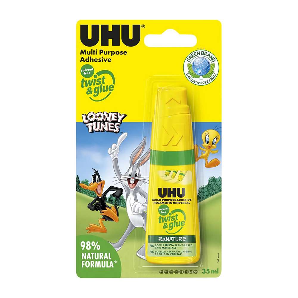 UHU Twist & Glue Liquid Glue, 35 ml, Multi-Purpose, Triple-Position Nozzle, Clear-Dry, Precise Application, Mess Free, Ideal for School, Craft & Office Use 0