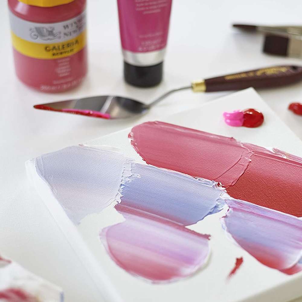 Winsor and Newton Galeria Acrylic Color, 250 ml Bottle, Vivid Red for Florals, Accents and Expressive Palettes – Crimson 3