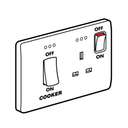 Legrand Synergy Cooker Control Unit with 13A Socket High-Load Isolation Stainless Finish 730029 1