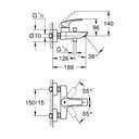 Grohe Eurosmart Shower Mixer,  33300003, Chrome Finish 5