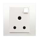 Schneider Vivace 1-Gang 13A Universal Socket, Shuttered Outlet, Sleek Plate 0