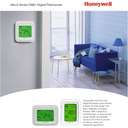 Honeywell Digital Thermostat,  T6865H2WG-R, 24V, 3-Speed, Green Display 3