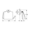 Grohe Toilet Roll Holder with Cover,  40367001, Chrome Finish 3