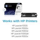 HP Original LaserJet Toner Cartridge, 05A Series, Black, Clear Text, Everyday Documents 1