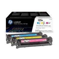 HP Original LaserJet Toner Cartridges, 125A CMY 3‑Pack, Bright Color, Everyday Projects