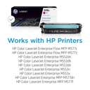 HP Original LaserJet Toner Cartridge, 508X High Yield, Magenta, Extended Yield, Rich Color 1