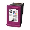 HP 651 Original Ink Advantage Cartridge, Everyday Home Documents, School Work, Project & Office Task - Tri Color 1