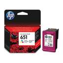 HP 651 Original Ink Advantage Cartridge, Everyday Home Documents, School Work, Project & Office Task - Tri Color 2
