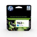 HP 963XL High-Yield Original Ink Cartridge, Suitable for Busy Teams, Fewer Changes, Vibrant Charts - Cyan 0