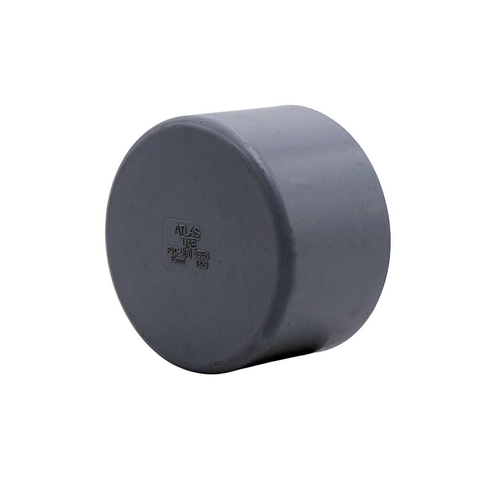 غطاء نهاية الأنابيب من أطلس (Atlas) قياس (110mm) المصنوع من البلاستيك (UPVC) عالي الجودة و المحقق لمعايير (WRAS) يباع بالقطعة 0