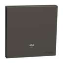 Schneider Electric AvatarOn C Double-Pole Switch, 1-Gang 45A, Clear Isolation for High-Power Loads, Suitable for Home & Office – Dark Grey 0