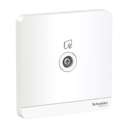 Schneider Electric AvatarOn TV Socket, 75 Ω, Durable Construction, Gives Neat & Premium Look, Suitable for Bedroom & Livng Area– White 0