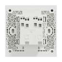 Schneider Electric AvatarOn C Plate Switch, 2-Gang 1-Way 16AX 250V, Straight-Line Styling, Suitable for Home & Office – White 1