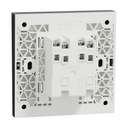 Schneider Electric AvatarOn C Plate Switch, 2-Gang 1-Way 16AX 250V, Straight-Line Styling for Everyday Control, Suitable for Home & Office – Dark Grey 1