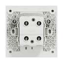 Schneider Electric AvatarOn C Double-Pole Switch, 1-Gang 45A with LED, Strong Isolation for High-Power Loads – White 1