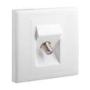 Legrand Eloe 1-Gang F-Type TV Outlet White 3.5 x 8.6 x 8.6 cm 618026 0