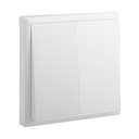 Legrand Eloe Plate Switch 2-Gang 1-Way White 618002 0