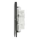 Schneider Electric Unica X Plate Switch, 4-Gang 1-Way 10Ax 250V, Gives Neat Look, Suitable for Modern Interior – Dark Grey 3