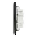 Schneider Electric Unica X Plate Switch, 4-Gang 2-Way 10AX, 250V, Bold Contemporary Look, Suitable for Modern Interior – Jet Black 1