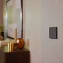 Schneider Electric Unica X Plate Switch, 4-Gang 2-Way 10AX, 250V, Bold Contemporary Look, Suitable for Modern Interior – Jet Black 4