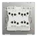 Schneider Electric Unica X Plate Switch with LED, 4-Gang 2-Way 10Ax, 250V, Gives Neat Look, Suitable for Modern Interior – Dark Grey 2
