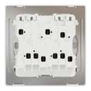 Schneider Electric Unica X Plate Switch with LED, 4-Gang 1-Way 16Ax, 250V, Gives Neat Look, Suitable for Modern Interior – Painted White 2