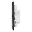 Schneider Electric Unica X Plate Switch with LED, 1-Gang 1-Way 16Ax/20A 250V, Gives Neat Look, Suitable for Modern Interior – Dark Grey 3